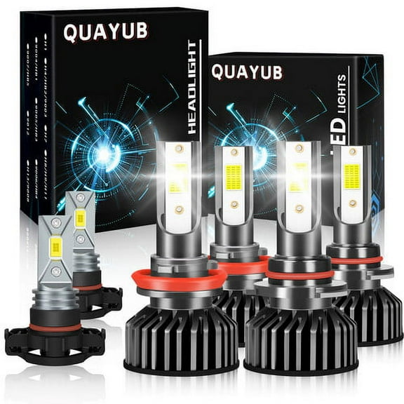 For Chevy Avalanche 2007-2013 Combo LED Headlight Hi-Low Fog Light Bulbs Kit