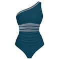 thumbnail image 6 of Oplxuo Women Mesh One Piece Swimsuit - Tummy Control One Shoulder Bathing Suit Cut Out Swimwear 2026, 6 of 7