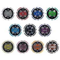 Brybelly BRY000224U 14 g Ace Casino Clay Composite 10 Dollar Poker Chips - Pack of 25