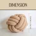 thumbnail image 4 of Coussin Décoratif à Nœud (Bouclé Sable, 28 cm), 4 of 7