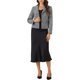 thumbnail image 2 of Blazers de Tweed Estilo CHIC INSPIRE para Mujeres con Cuello de Solapa, Chaquetas Blazer de Manga Larga Abiertas, Color Negro, 2 of 5