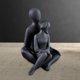 thumbnail image 5 of Figura de pareja, adorno de escritorio, colección de cerámica, escultura de amantes para dormitorio Estilo C, 5 of 8