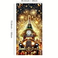 thumbnail image 3 of Uxgjfwu 2026 New Year Eve Decor Banner, Party Atmosphere Hanging Cloth Backdrop, Festive Door Curtain Wall Decoration for Holiday Celebration Home Decor, 3 of 6