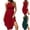 Green, variant on Gspmoly Plus Size Dresses for Curvy Women, Women'S Dress Summer New Casual Dress with Lining Sleeveless Off-The-Shoulder Knee-High Dress Cocktail Dress up to 70% Off