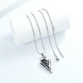 thumbnail image 3 of Constantlife Arrowhead Necklace for Men Cremation Jewelry for Ashes Urn Necklace for Ashes Of Loved One Ash Holder Necklace, 3 of 6
