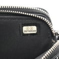 thumbnail image 5 of Pre-Owned CHANEL Double Zip Shoulder Bag in Grained Calfskin Leather, Black, Women's,... (Good), 5 of 7