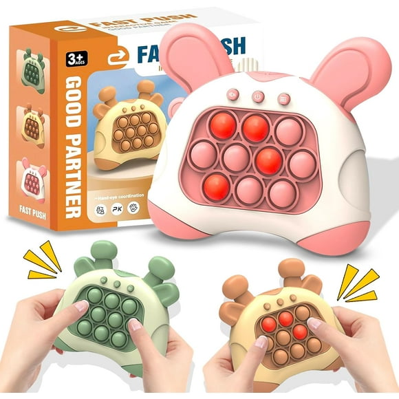 LAICAIW Pop It Game for Kids,Handheld Pop Game Quick Push Pop Game Electronic Game Sensory Fidget Toys for Adult Kids Birthday Gifts for Kids 3 4 5 6 7 8+ Year Old Boys and Girls(Green)
