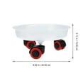 thumbnail image 3 of MasteelfCA 2Pcs Movable Flowerpot Tray Universal Wheel Flowerpot Base Flowerpot Holding Tray, 3 of 7