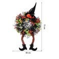 thumbnail image 3 of Sltwyw Halloween Wreath Ornament Spooky Front Door Hanging Decor with Bats for Party Home Decoration Porch Wreath, 3 of 4