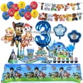 thumbnail image 2 of Decoración de fiesta de la Patrulla Canina, suministros de cumpleaños, Chase Marshall Skye, globo de papel de aluminio para niños, regalo para eventos, vajilla desechable, 2 of 5