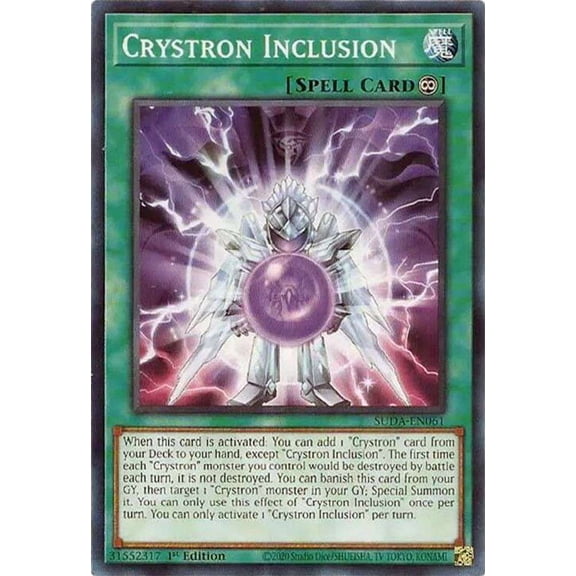 YuGiOh Supreme Darkness Common Crystron Inclusion SUDA-EN061