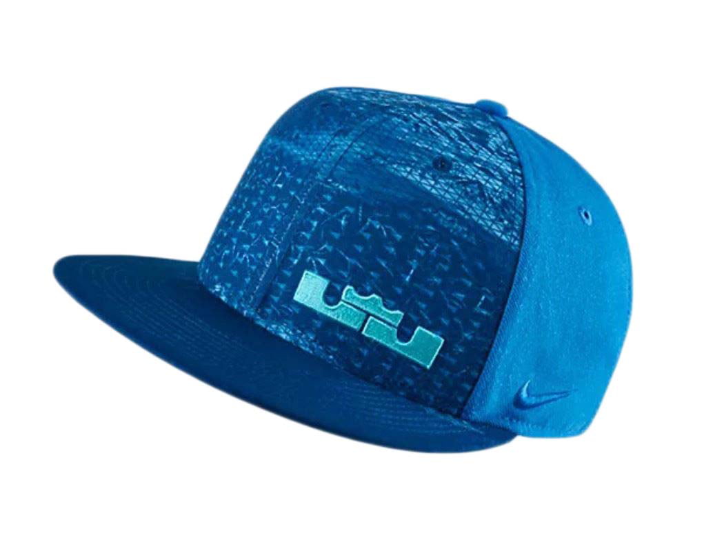 Nike Mens Lebron Rubber City Snapback Cap Blue -