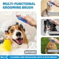 thumbnail image 5 of 6pcs Dog Bath Brush Kit with Towel & Washing Gloves, Slicker Hair Grooming Brush for Shedding, Shampoo Scrubber for Dogs and Cats, 5 of 5