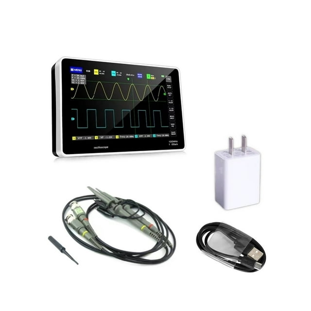 1013D Digital Tablet Oscilloscope Dual Channel 100M Bandwidth 1GS Sample Rate Capacitive Touch Screen + Gestures ,Professional Designed