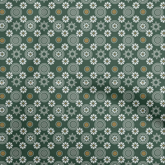 oneOone Cotton Jersey Dark Green Fabric Block Sewing Fabric By The Yard Printed Diy Clothing Sewing Supplies 58 Inch Wide