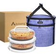 thumbnail image 1 of Recipientes para tartas Arineng, paquete de 2 con tapas y asas, sin BPA, 1 of 9