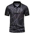 thumbnail image 2 of EGNMCR T-Shirts pour Homme Mode Personnalité Chemise Décontractée Coupe Ajustée à Manches Courtes Imprimée Col Rabattu Blouse & Chemise Cadeaux pour Hommes, 2 of 9