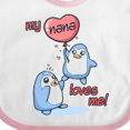 thumbnail image 4 of Inktastic My Nana Loves Me Boys or Girls Baby Bib, 4 of 4