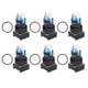 thumbnail image 2 of Uadme Interruptor de botón Cuadrado de 25 Piezas - Interruptores de autobloqueo de 8 Pines de latón ABS con luz 16 mm 12 V(Amarillo), 2 of 8