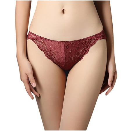 Women Sexy Solid Lace Sexy Seamless Traceless Sexy Panties Cotton Hip Lift  
