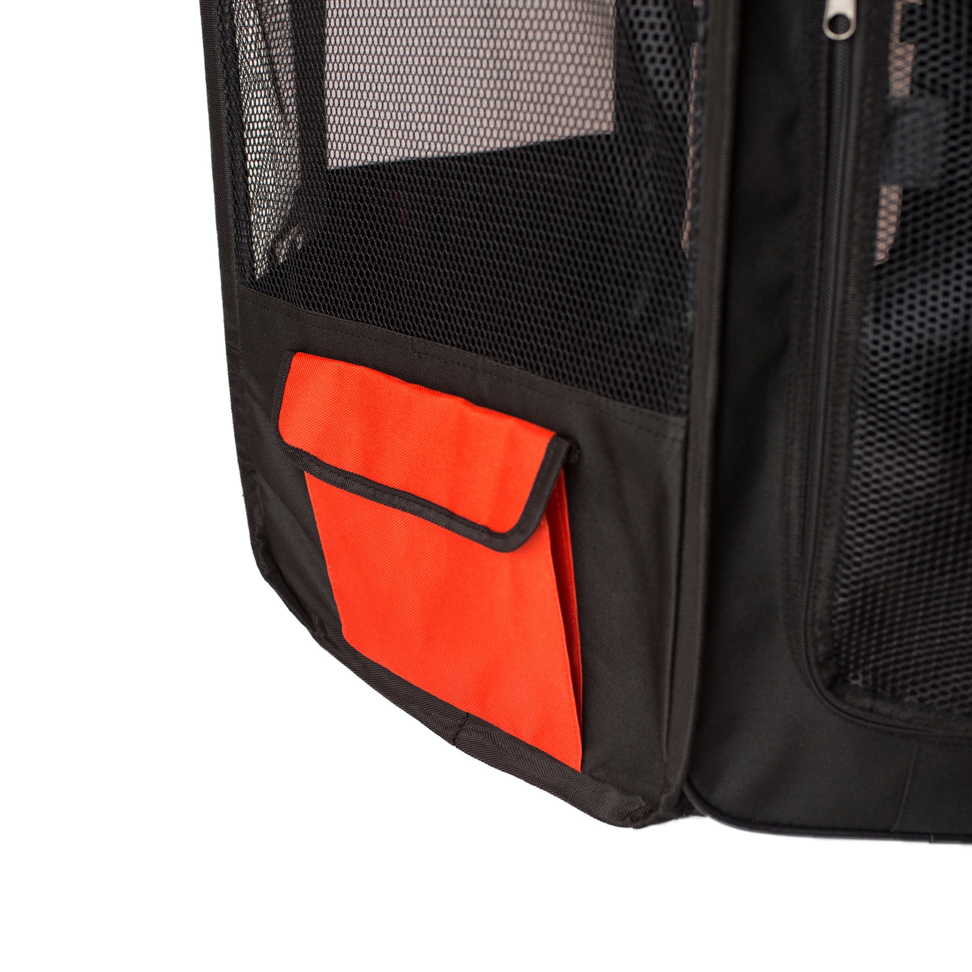 Armarkat Model PP002R-M Portable Pet Playpen in Black and Red Combo