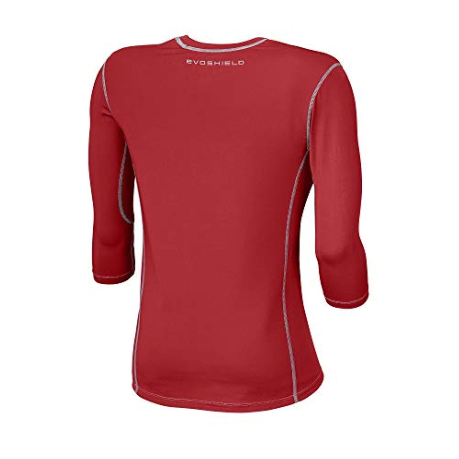 Small TCA Boys Youth & Mens Pro Performance Compression Shirt Long Sleeve Base Layer Thermal Top Adult Team Red Mock Neck 