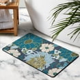 thumbnail image 2 of Quality 20x32 inch Floral Bathroom Area Rug - Non-Slip and Machine Washable - Large Soft Kitchen Rug for Dining Room and Office, 2 of 5