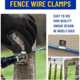 thumbnail image 6 of Topboutique Wire Fence Clips 100 Pcs Metal Wire Clamps Stainless Steel Fencing Mounting Clips Fence Wire Clamps with Screws for Welded Clamps to Wood, Metal or Vinyl Fence, 6 of 8