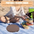 thumbnail image 3 of OULII Portable Camping Stool Cushion Coffee Color for Travel Lightweight and Wear Resistance 1Set, 3 of 6