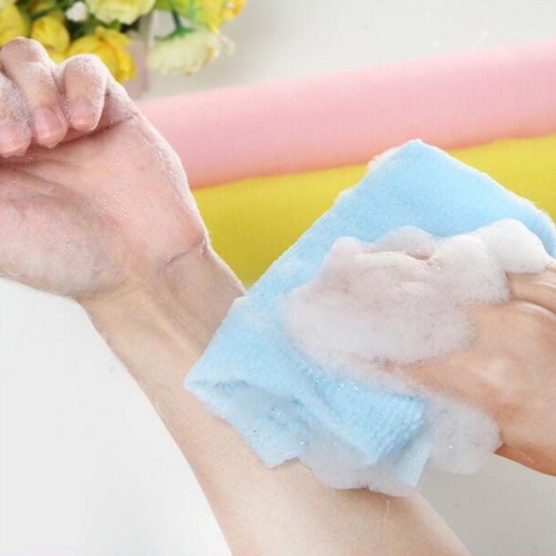1PCS Mesh Bath Shower Body Washing Clean Exfoliate Scrubbing Towel