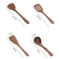 thumbnail image 2 of ORDDIART 3-Piece Wood Kitchen Utensils Set, Multifunctional Wooden Spoons, Retro Style, 13.5 x 3.5 Inches, 2 of 8