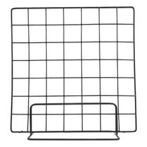 Masteelf 2pcs Stylish Grid Display Rack for Tabletop Use Heavy Duty Floor Standing Retail Display Rack Sturdy Wire Grid Metal Art Display Racks for Retail Displays