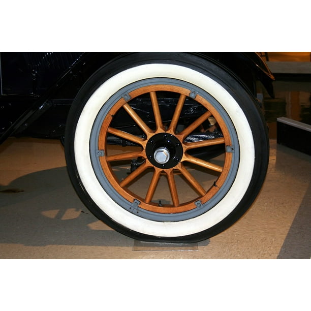 Antique Spokes Vintage Wood Tire Whitewall Wheel 20 Inch By 30 Inch Laminated Poster With Bright Colors And Vivid Imagery Fits Perfectly In Many Attractive Frames Walmart Com Walmart Com