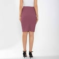 thumbnail image 5 of Gfyviroh Bodycon Skirts for Women High Waist Knee Length Skirts Casual Solid Color Slim Office Work Skirts, 5 of 7