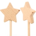 thumbnail image 3 of 6pcs Unfinished Fairy Wands Wooden Star Wand Blank Fairy Sticks Party Favors, 3 of 6