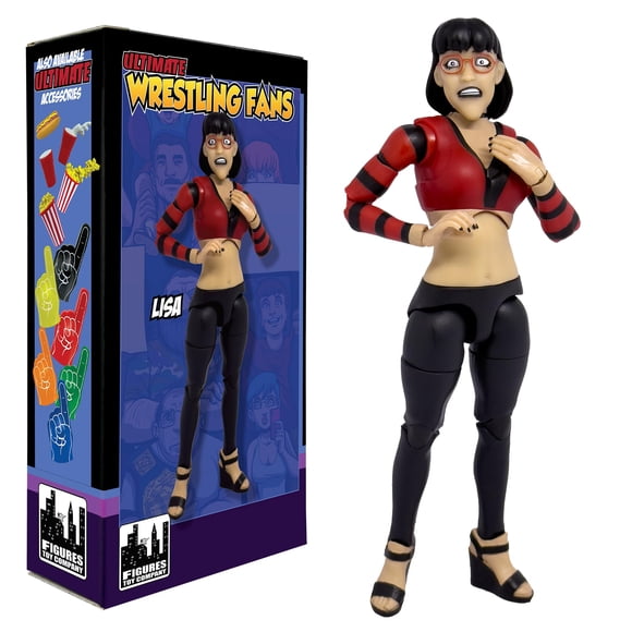 Figura de fanática de lucha libre Figures Toy Company Lisa 15,2 cm