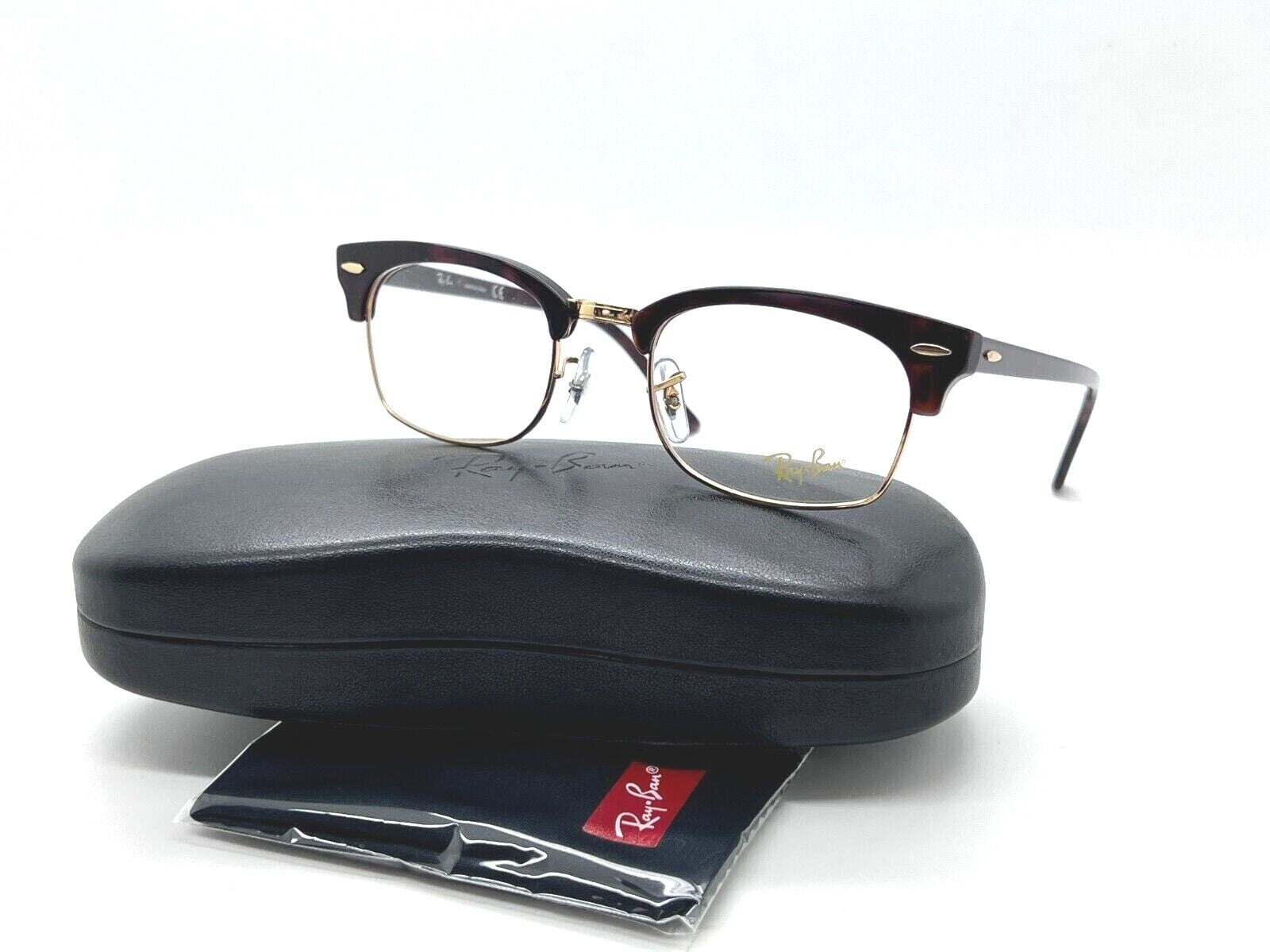 Ray Ban Clubmaster Square Optical Rb 3916v 8058 Mock Tortoise Eyeglasses Frame 50 21 140mm Small Unisex Walmart Com