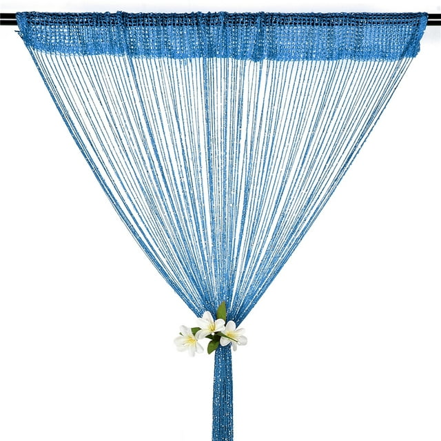 Yipa Rideaux en Perles Transparentes, Panneaux de Rideaux à Paillettes avec Franges pour Fenêtre, Séparateur de Pièce