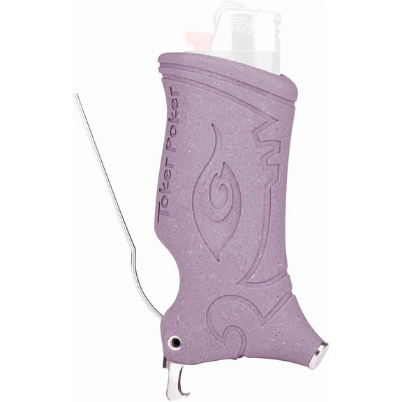 Toker Poker Bottle Opener Plum, Lighter Case Multi Tool for Camping and Other