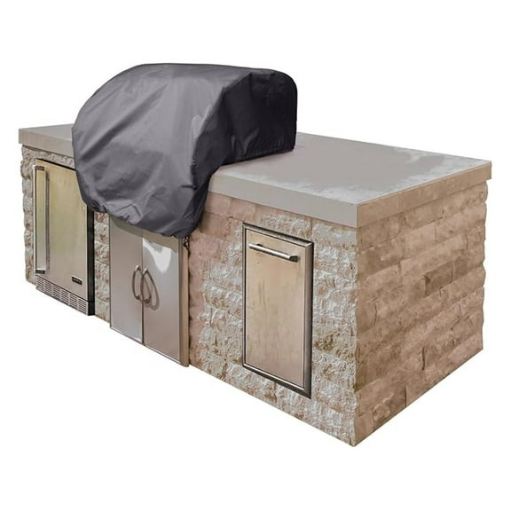 Builtâ€“in Grill Cover â€“ Water Resistant, Cinching Drawcord, Grill and Heating, 34W x 30D x 18H, Charcoal