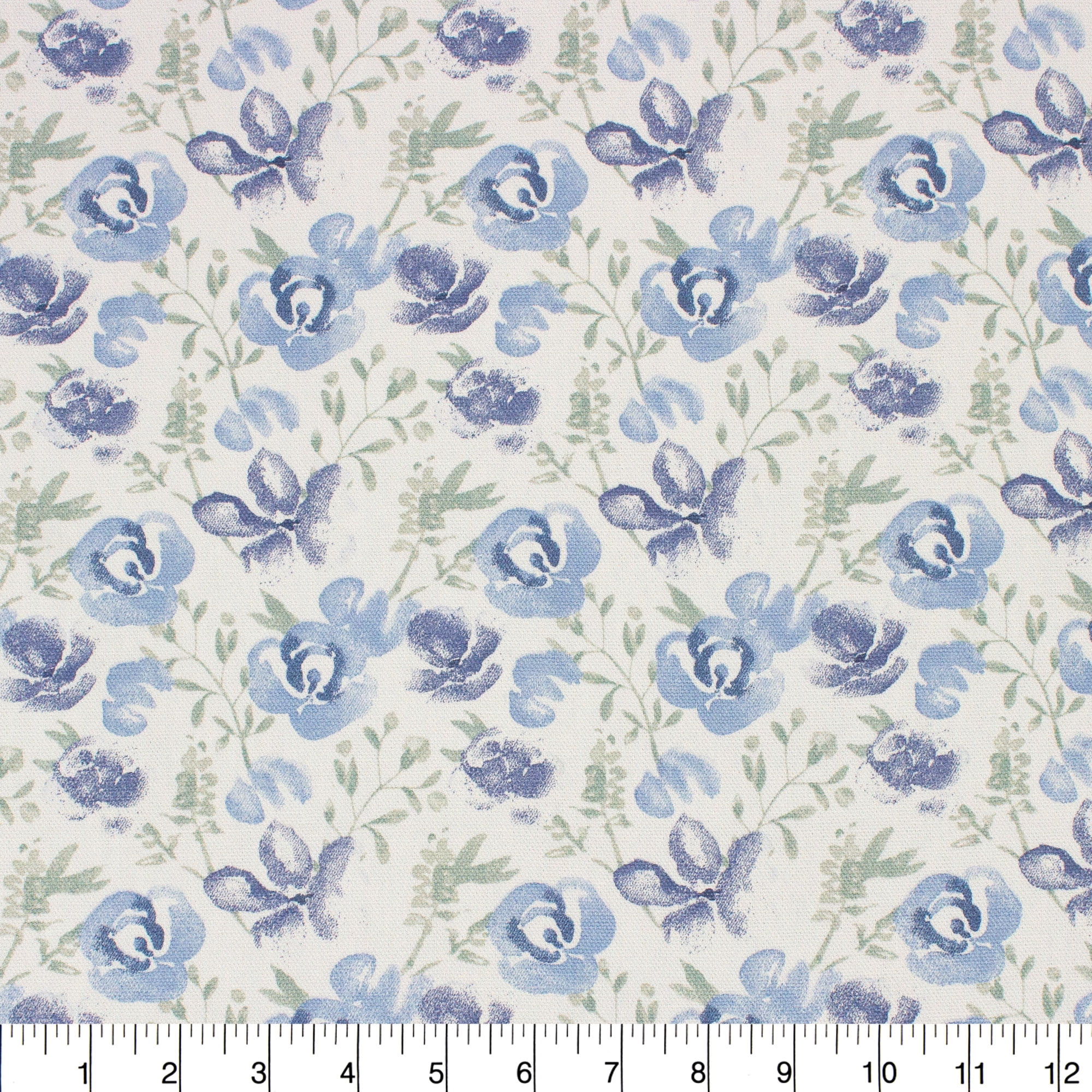 PREORDER: Blue Pup- Blue Background – Whimsical Fabric Designs