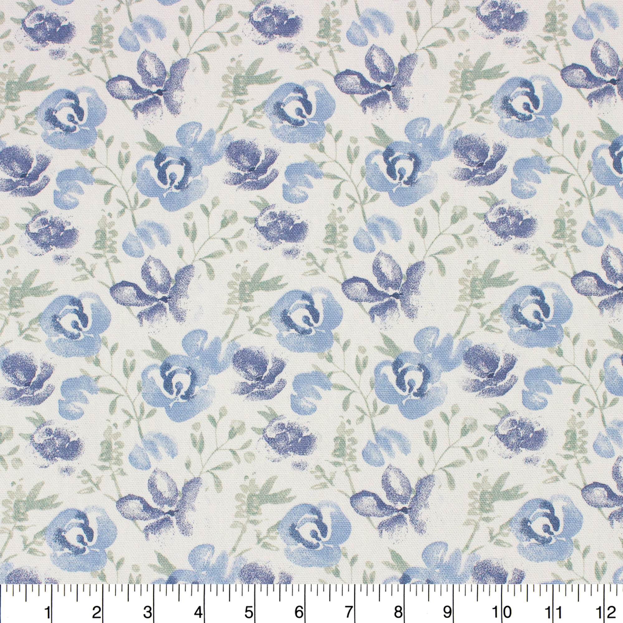 Better Homes & Gardens 100% Cotton Watercolor Floral Blue, 2 Yard Precut Fabric - image 5 of 6