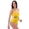 thumbnail image 2 of Jamaican One-Piece Women Swimsuit-Yellow (S), 2 of 6