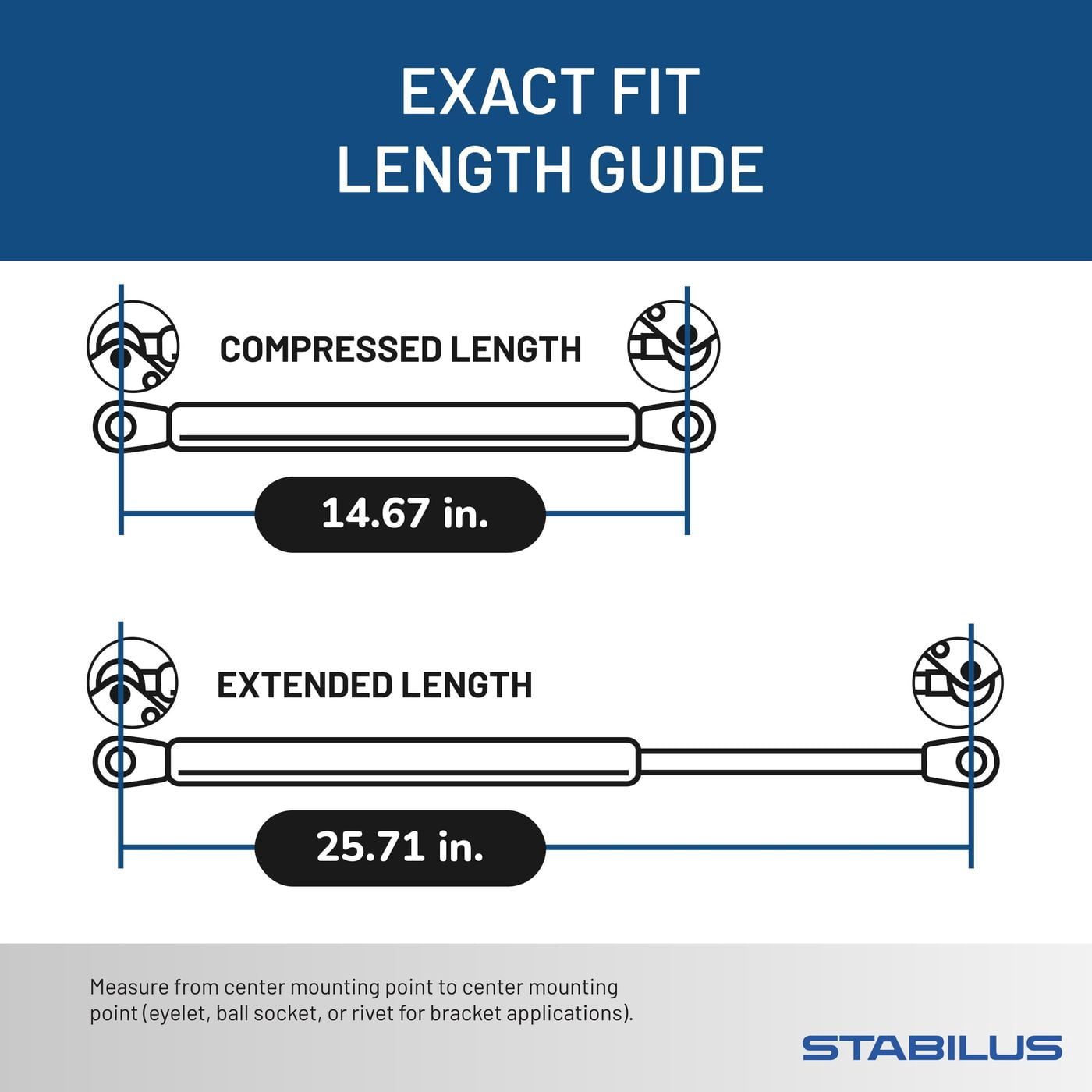 Stabilus 3F-8529IB Hatch Lift Support