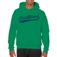 thumbnail image 3 of UGP Campus Apparel Portland Baseball Script - Hometown Pride, Pitcher Hoodie - Small - Green, 3 of 6