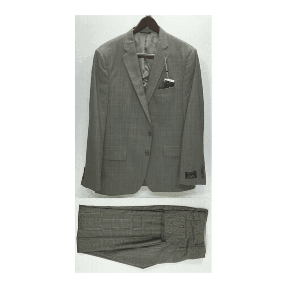 Ralph Lauren Men's NOTT21ZD998 Wool Stretch Suit Taupe 46Reg 40W