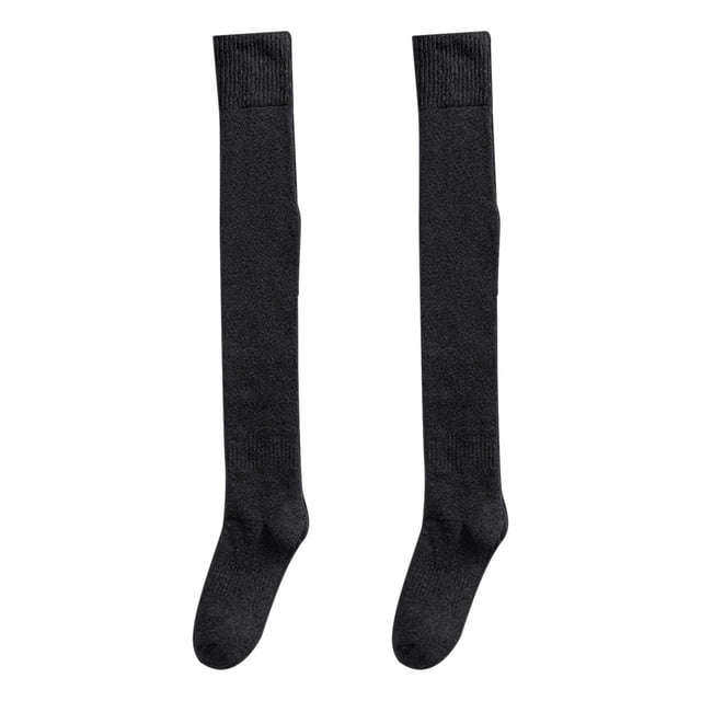 Chaussettes pour Femmes pour Garder au Chaud, Hauteur Genou, Chaussettes Légères en Coton, Bas, Bas de compression, Gris