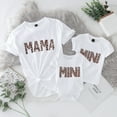 thumbnail image 2 of TAIAOJING Mommy and Me Matching Shirt Mommy T Sleeve Family Summer Short Tee Me For Women MAMA Letter Print Romper Clothes Casual Outfits, 2 of 9