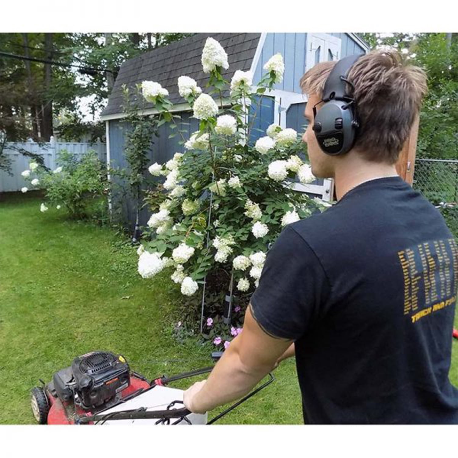 Pro Ears Silver 22 Electronic Ear Muffs, 22 dB NRR Hearing Protection, Low Profile, Gray