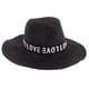 thumbnail image 1 of Sombrero plegable Sunnimix unisex de paja verano negro, 1 of 5